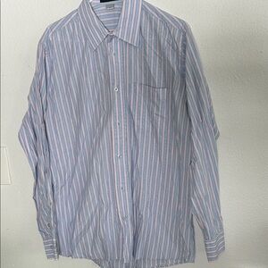 Classic Brazilian Striped Men's Dress Shirt